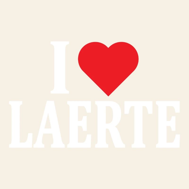 Name T-Shirt Ich liebe Laerte T-Shirt Geschenkidee