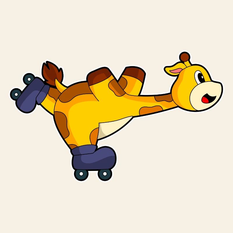 Giraffe Inline skating Inline skates