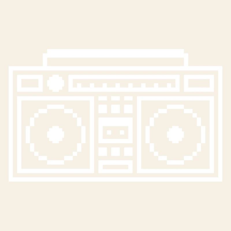 Ghettoblaster: Retro, Musik & Pixel Style