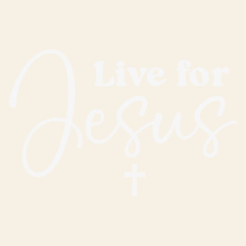 Typographie du script Live for Jesus