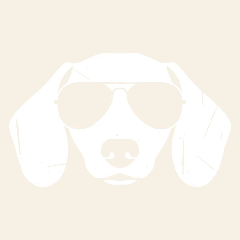 Dachshund Head Sunglasses Cool Vector
