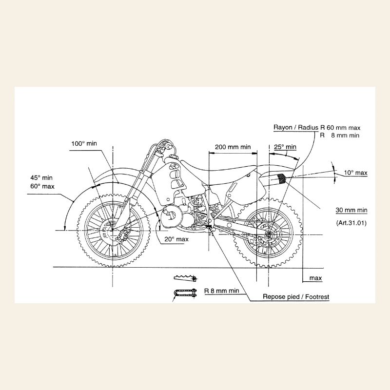 Motorcycle Blueprint: Custom Chopper