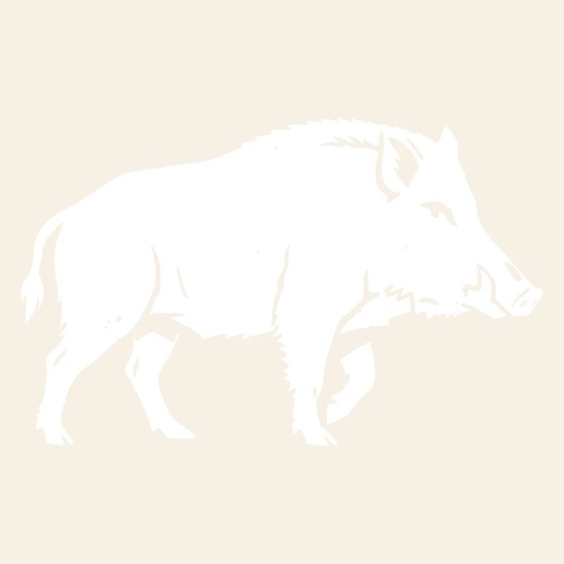 Wild Boar Silhouette Hunter Forest Vector