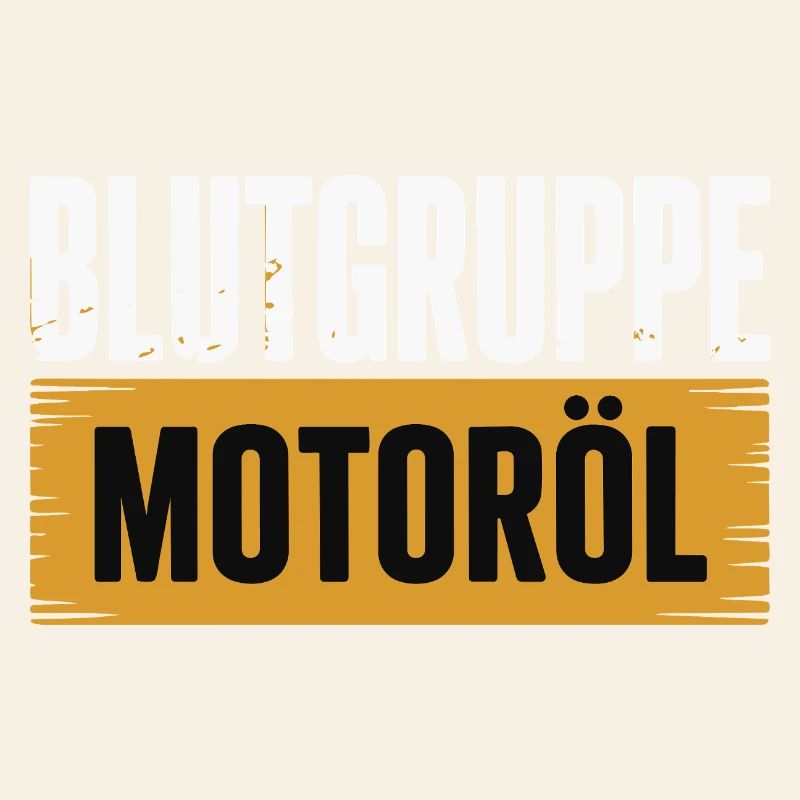 Blutgruppe Motoröl Schrauber Design