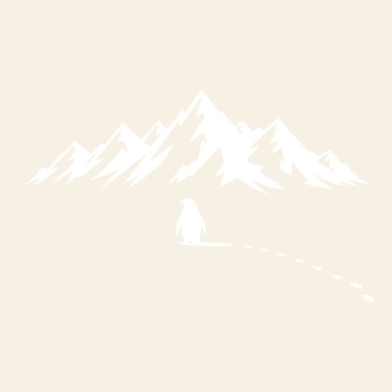 Pinguin Fußspuren Eisberg Schnee Eis Berge Eisberg