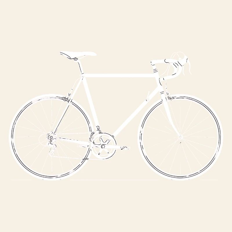 Conception de la silhouette de vélo de route