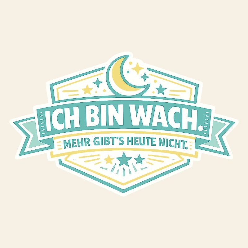 Ich bin wach Badge
