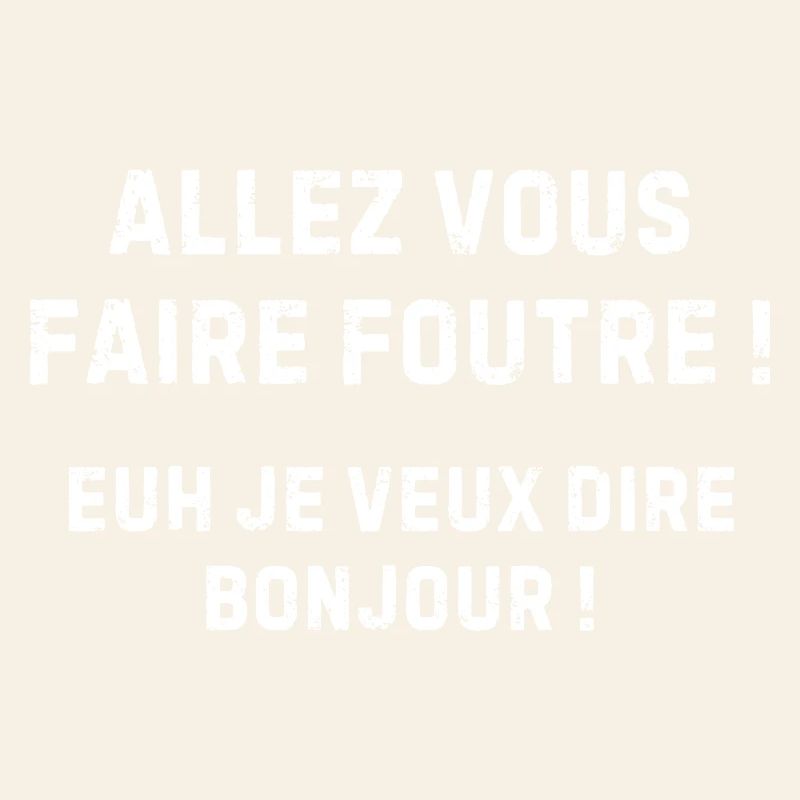 Provocation en Lettres Blanches Noir