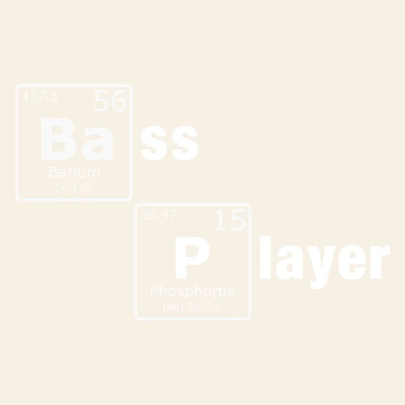 Bass Player PSE Periodensystem Elemente Nerd
