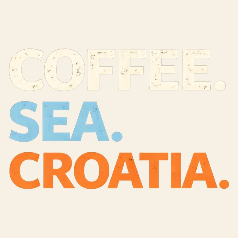 Coffee. Sea. Croatia.