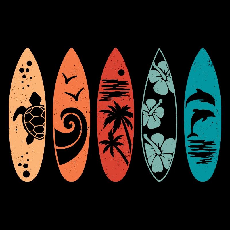 Planche de surf rétro
