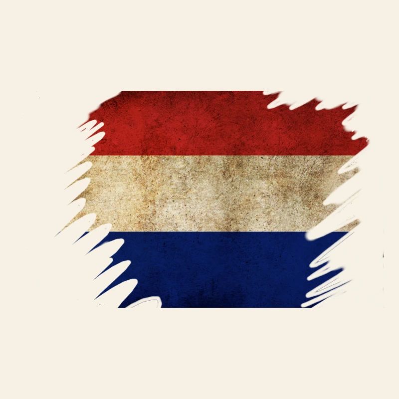 Conception du drapeau néerlandais Grunge