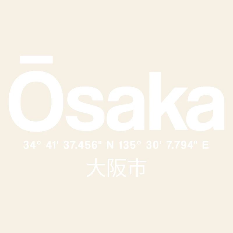 Osaka Coordinates City Logo