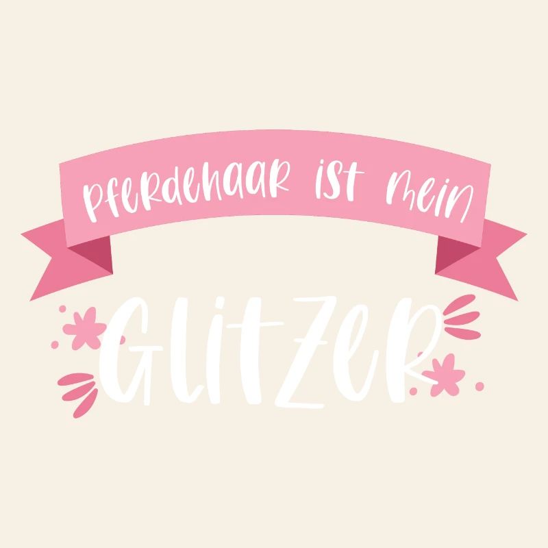 Pferd Reiten Pferdehaar Pferde Glitzer Geschenk