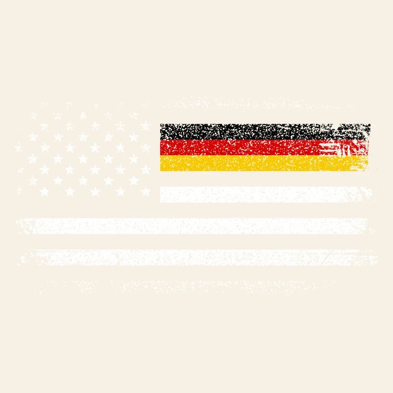 Distressed US German Flag Blend