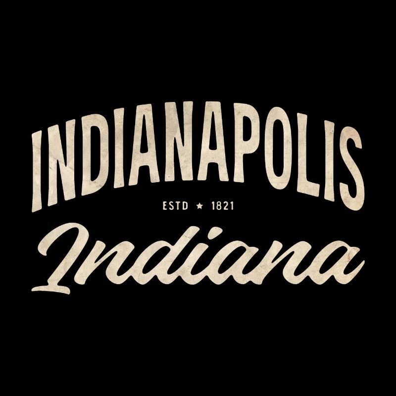 Vintage Indianapolis Script Logo