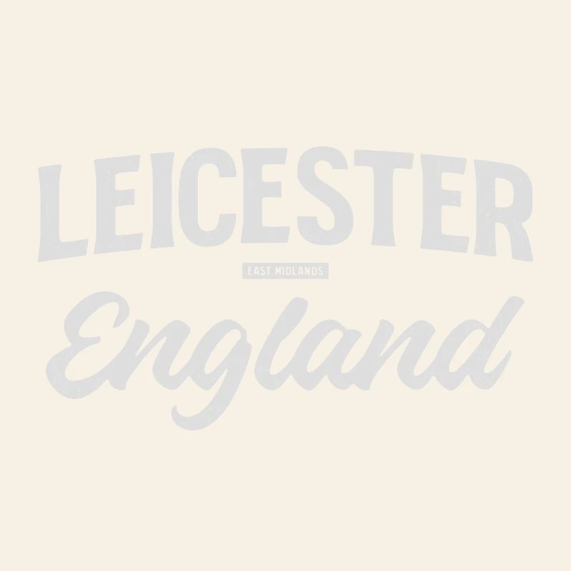Leicester England Vintage Script