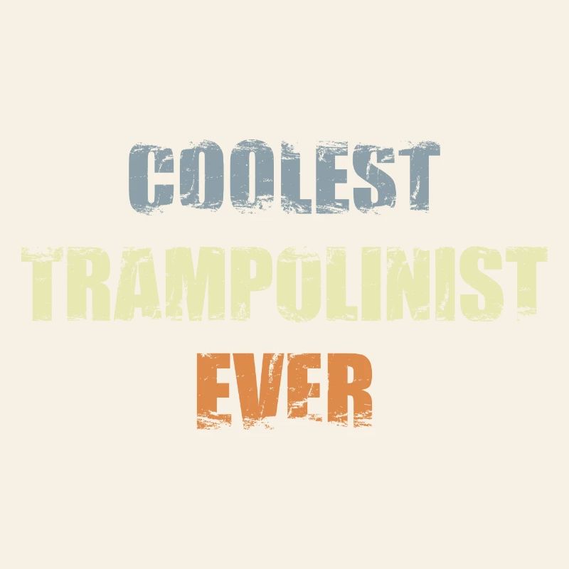 Athlète de trampoline cool