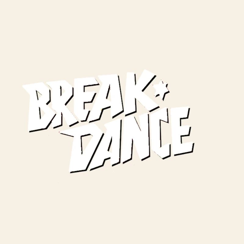 Style de danse Breakdance Lettrage