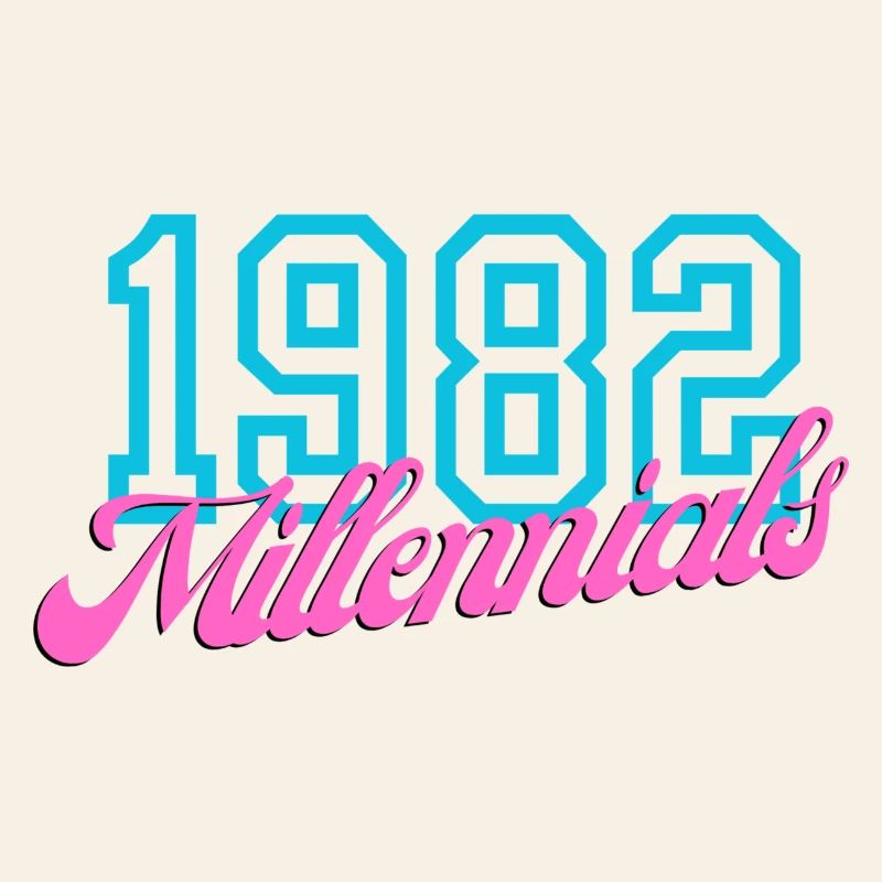 1982 Millennial Retro Numeric Design