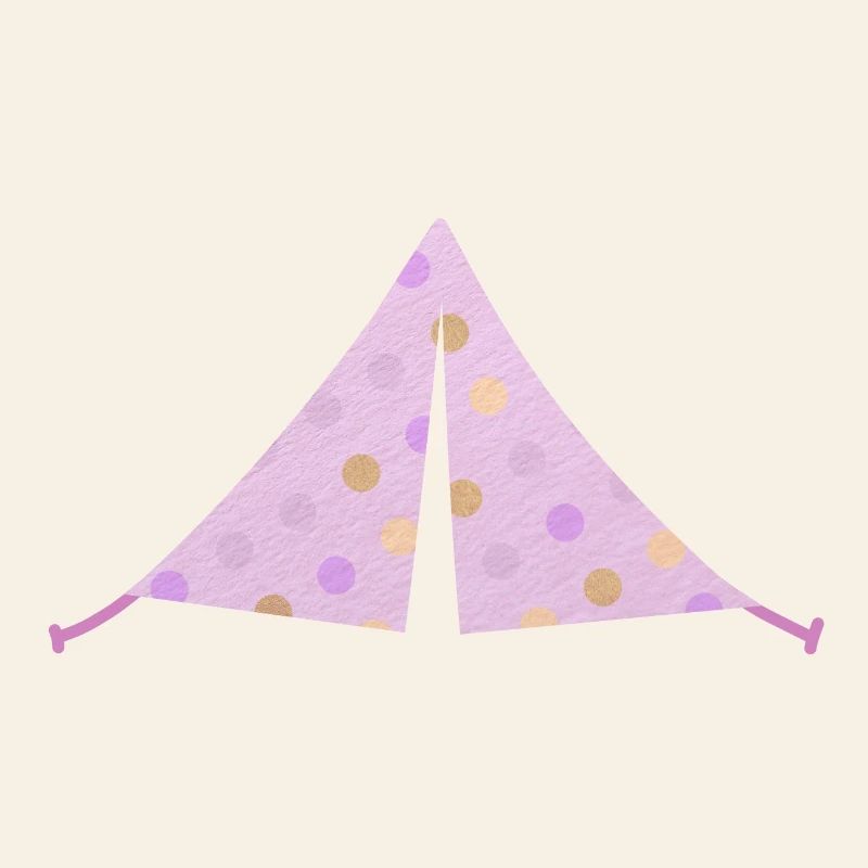 Zelt rosa Dots Punkte Camping Camper Mädchen