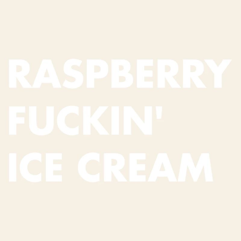 Raspberry Cream - white lettering