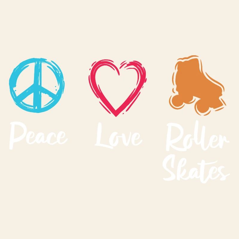 Frieden Liebe Rollerskates