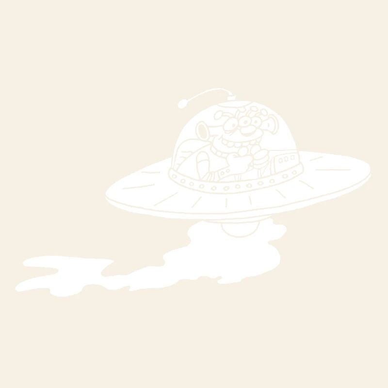 Vaisseau spatial extraterrestre (blanc)