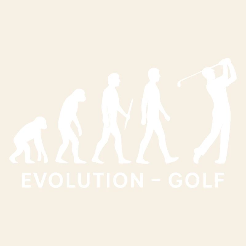 Evolution Golf Funny Golfer Humor Design