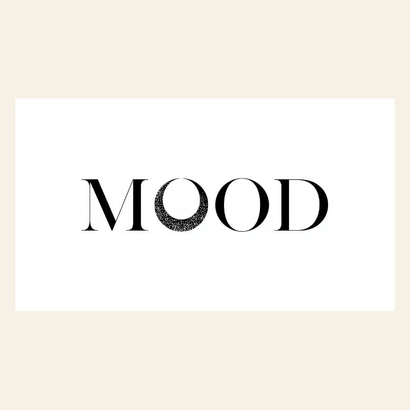 MOOD Minimal Typography Design