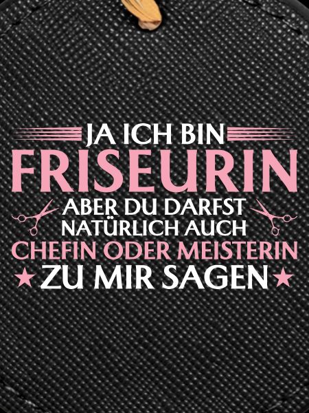 Friseurin Chefin oder Meisterin