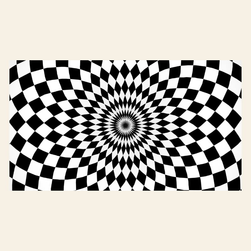 Optische Vortex-Checker-Illusion