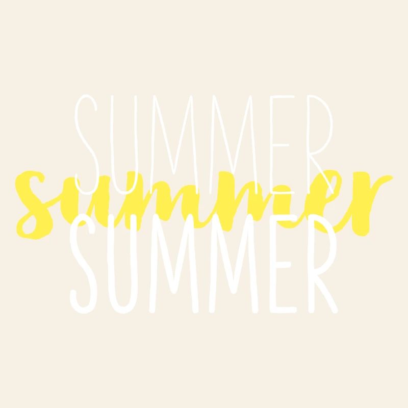 Summer Typo Overlay Gelbes Script