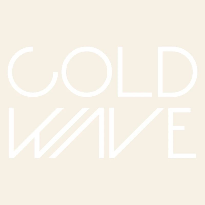 Cold Wave Minimalist Typography