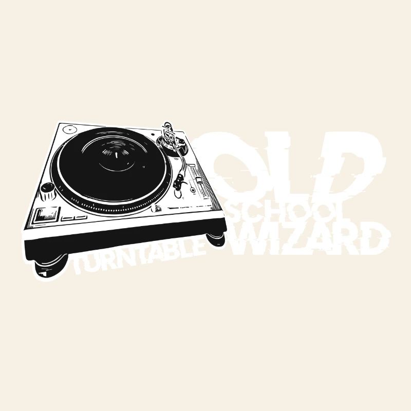 Turntable DJ Old School Wizard