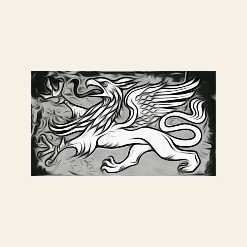 Un griffon en gris
