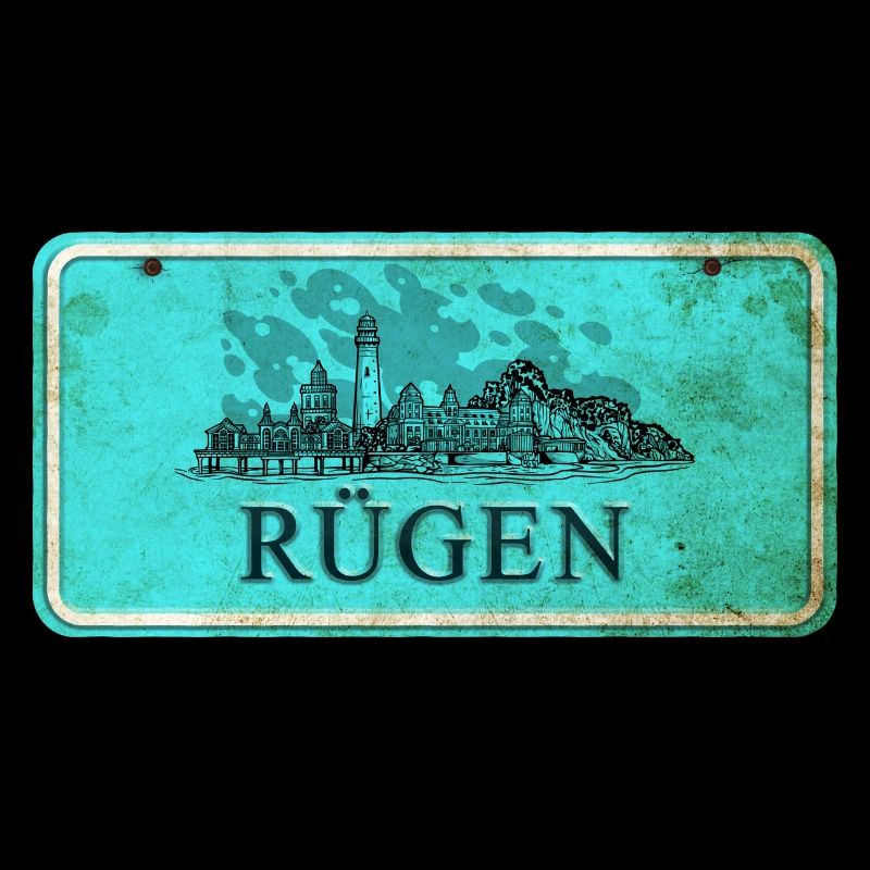 Rügen Vintage Schild
