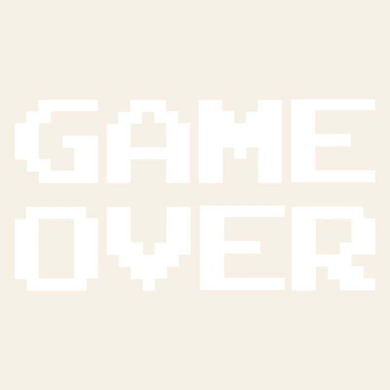 Abstract Color Explosion on Streetwear Game Over