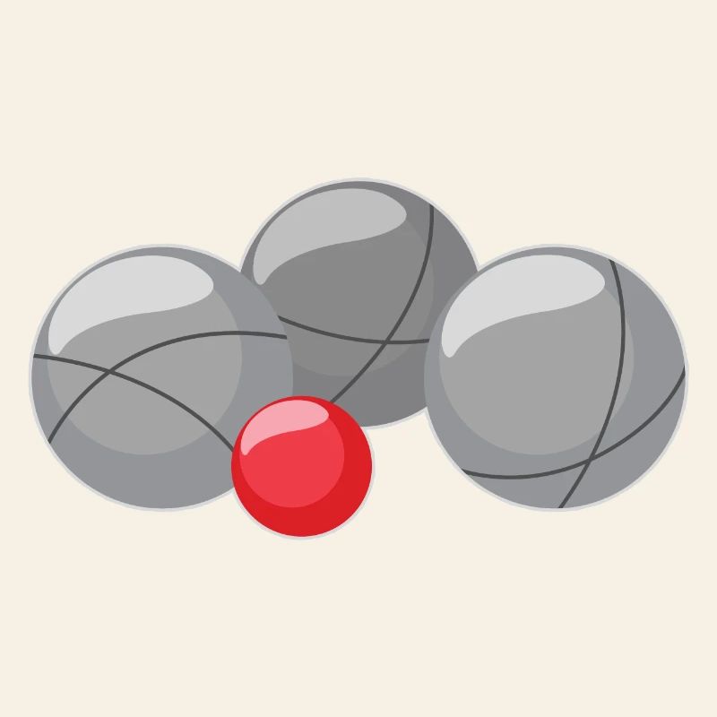Boules pour pétanque et pétanque