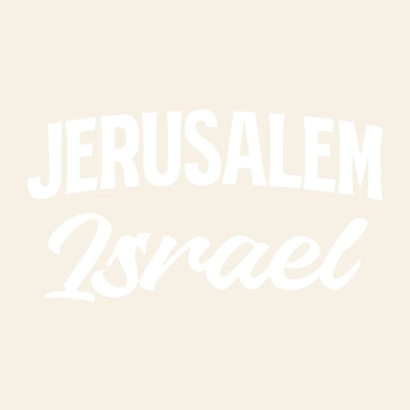 Jerusalem Israel Script Stil