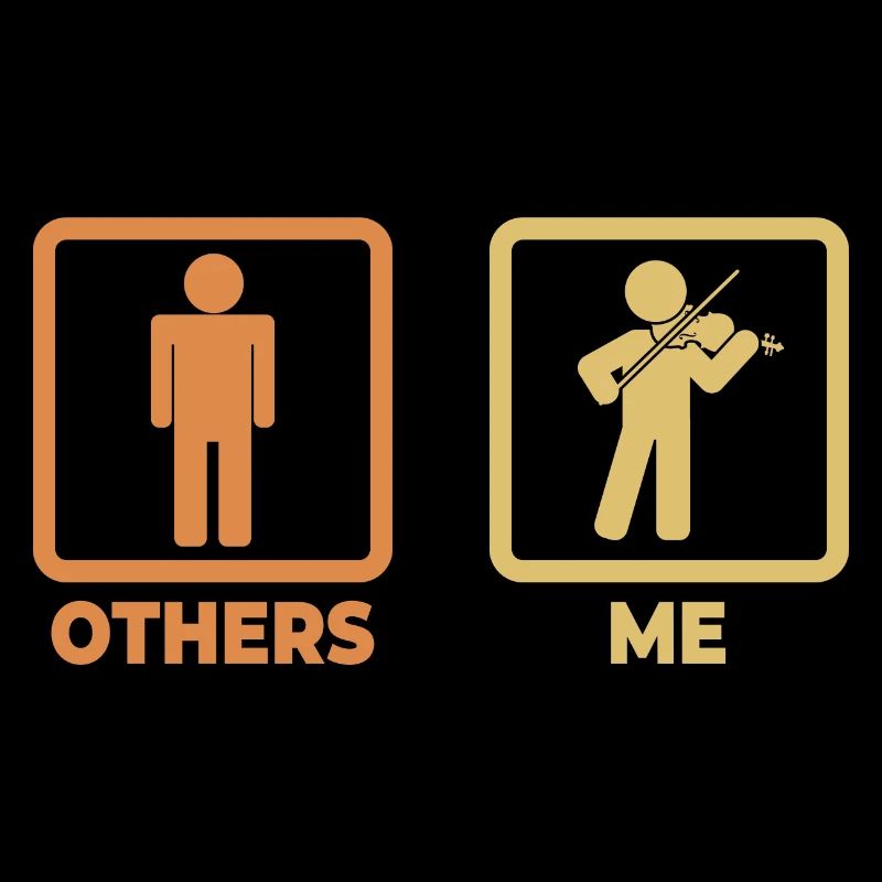 Violinist stick figure