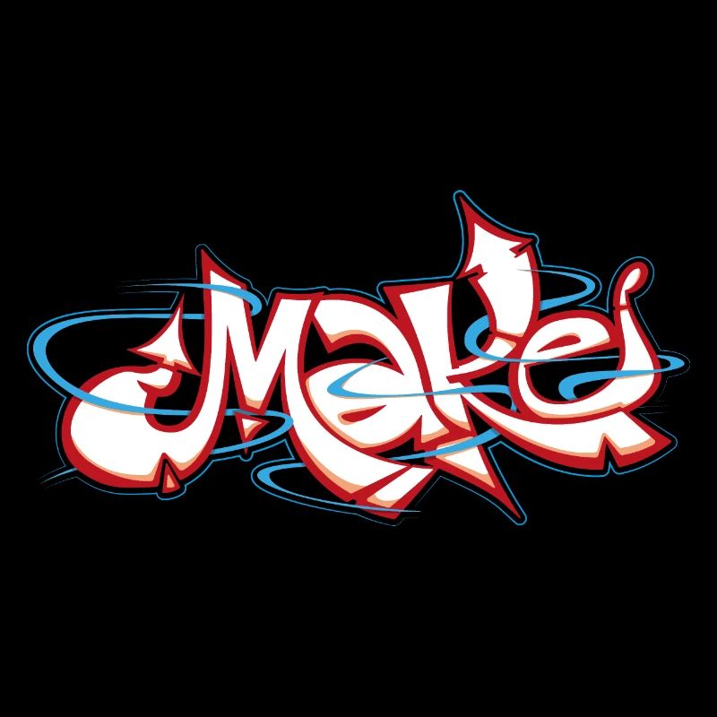 Graffiti rouge du mot faire