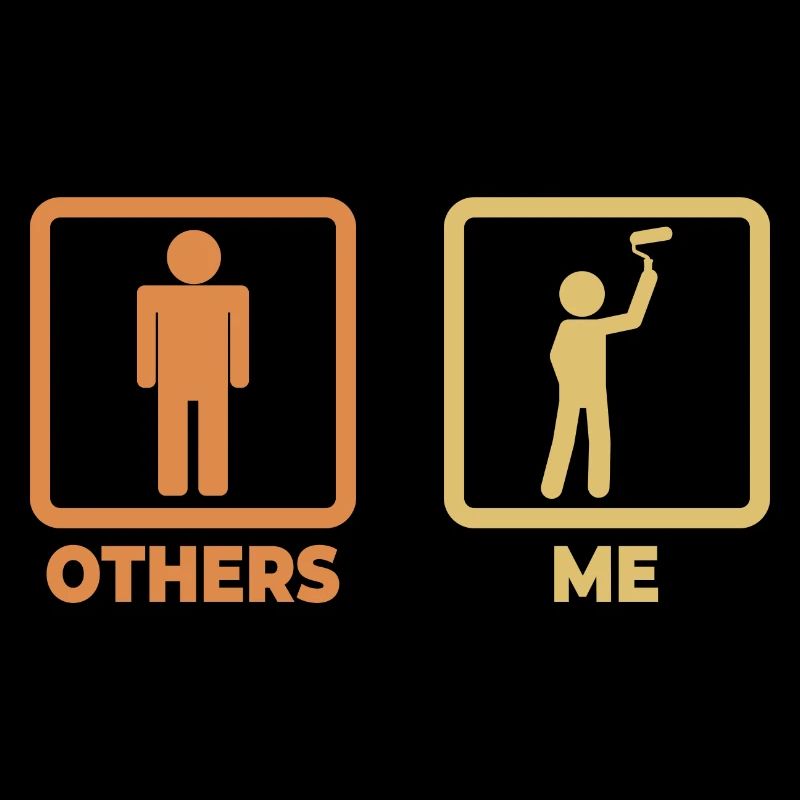 Painter stick figure