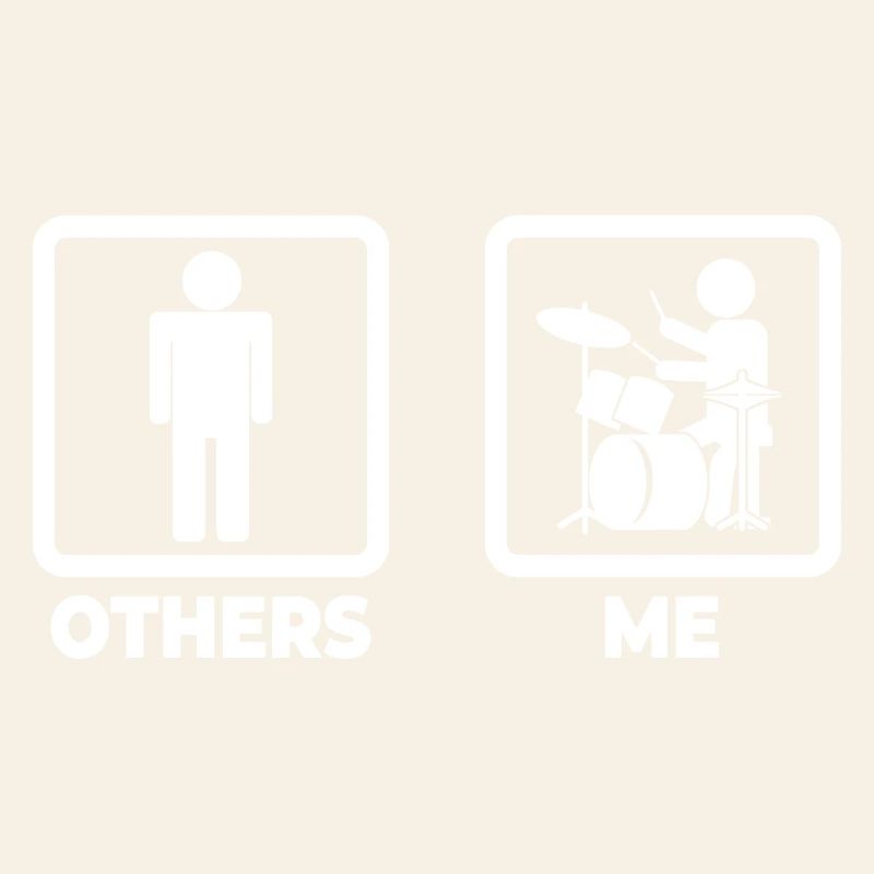 Drummer stick figure