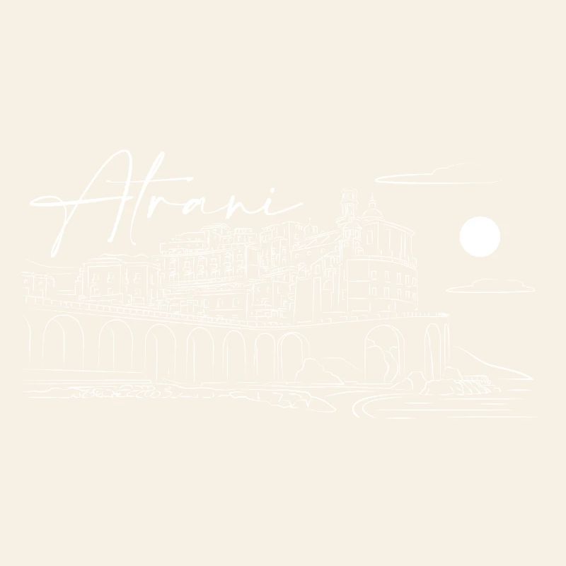 Atrani landscape design lineart