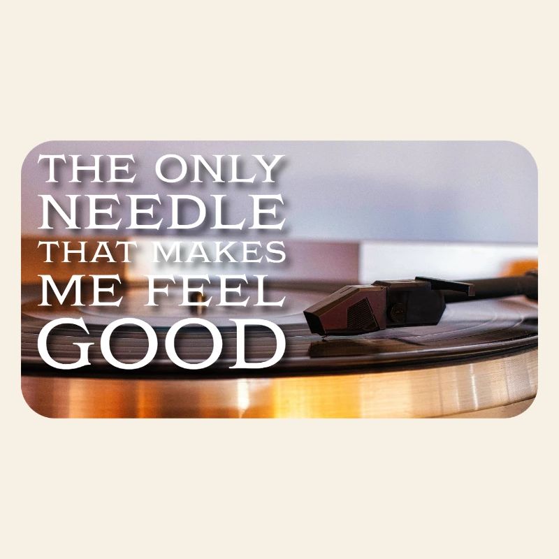 The only needle that makes me feel good