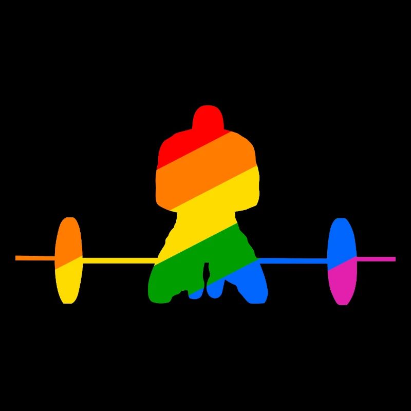 buntes Gewichtheben Geschenk