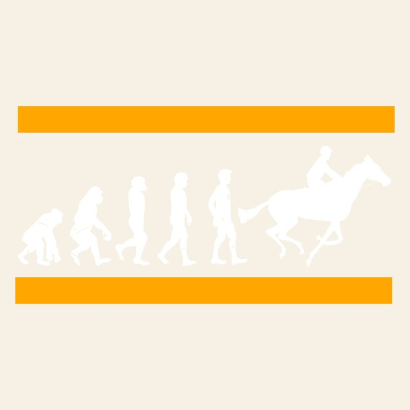 L’évolution humaine se termine dans la gloire des courses de chevaux