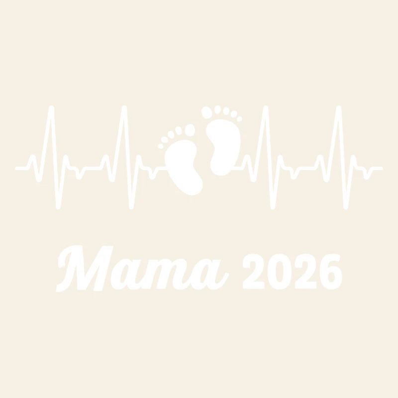 Mama 2026 Loading Werdender Mutter Herzschlag