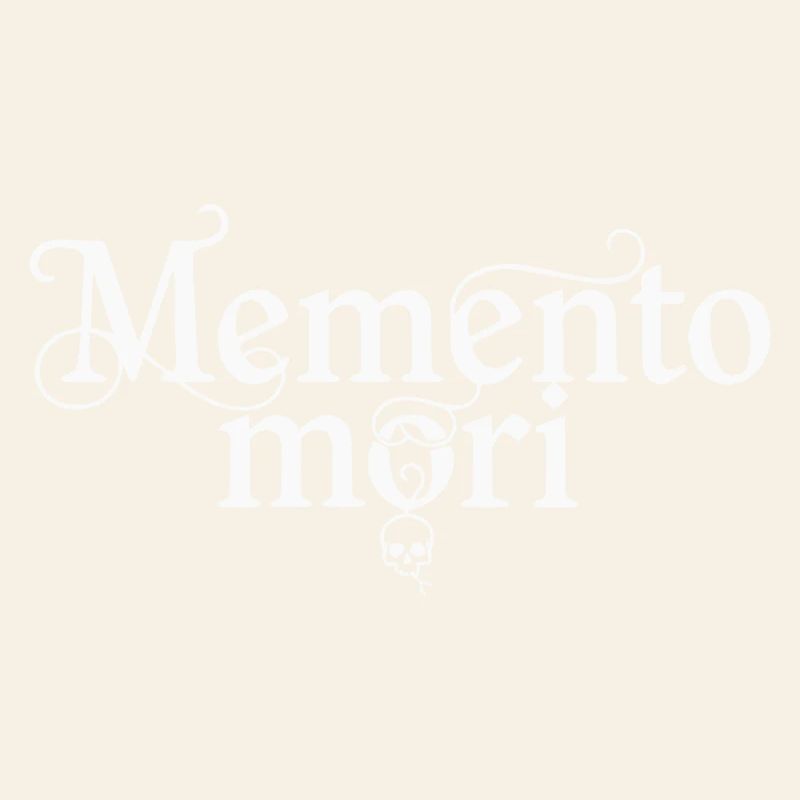 Memento Mori - Citation latine Skull White